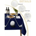 thumbnail image 2 of Golf Ball Table Cloth, Navy Blue Monochrome Sport Waterproof Tablecloth for Rectangle Tables, Reusable Washable Fabric Table Cover for Restaurant Kitchen Dining Tables 52"x70", 2 of 6