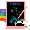 thumbnail image 1 of ZHAOCHENG Tableta de escritura LCD, tablero para garabatear, tableta de dibujo colorida de 10 pulgadas, almohadilla de escritura, regalos para niñas, juguetes para niñas y niños (rosa), 1 of 4