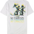 thumbnail image 4 of Elevenparis Mens No Tourists Graphic T-Shirt, White, XX-Large, 4 of 5