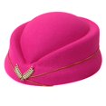 thumbnail image 1 of CUITING Chapeau d'Hôtesse Chapeau Béret Uniforme Formel pour Femmes Cosplay, 1 of 21