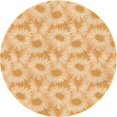thumbnail image 1 of Ahgly Company Indoor Round Patterned Carrot Orange Area Rugs, 3' Round, 1 of 6