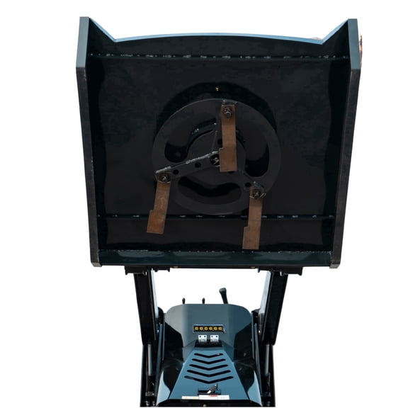 Heavy-Duty 3-Blade Hydraulic Brush Mower Attachment for TYPHON STOMP X1300 and STOMP 509 Mini Skid Steers