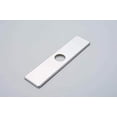 thumbnail image 4 of BWE Faucet Cover Sink Hole Deck plate 10 Inch for 1 or 3 Hole Chrome Bathroom or Kitchen Sink Faucet Oversized Escutcheon Plate Vessel Vanity Basin Sink Stainless Steel Plate Square Modern, 4 of 7