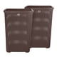 thumbnail image 1 of Kit 2 Cestos de Plástico La Ardilla Con Tapa para Ropa Tipo Rattan (Chocolate), 1 of 4