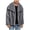 J-690 Dark Gray, variant on Royal Blue Collared Turtleneck Neck Faux Fur Leather Jackets for Man Fall Winter Long Sleeve Lounge Warm Basic Jacket Coat Man 2026 S