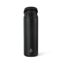 TAL Stainless Steel 2-in-1 Straw and Chug Water Bottle with Push Lid 24 fl oz, Black