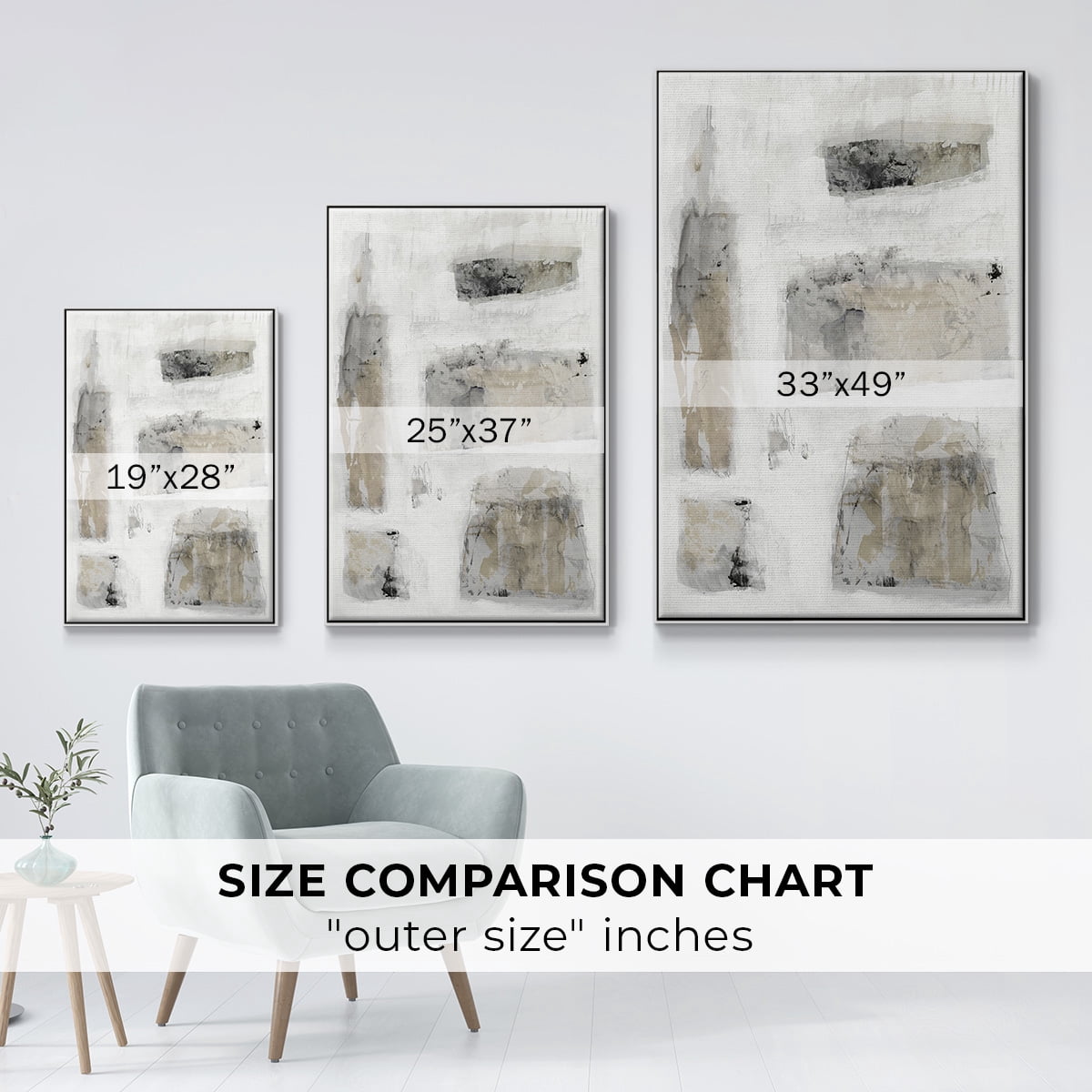 A Simple Love II V30 Framed Premium Gallery Wrapped Canvas - Ready to Hang - 27 x 41 - White Floating Frame