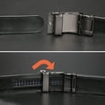 thumbnail image 2 of Maikun Men Belts Quick-Release Slide Black Belt Automatic Buckle for Waist Size 39.5-43.4", 2 of 7