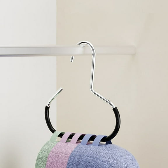 Hemoton 10PCS Scarf Ring Hangers Non-slip Belt Rack Tie Hanging Hooks Closet Accessories Scarf Organizer Storage Holders for Ties Scarves Belts Tank Tops