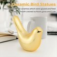 thumbnail image 5 of 2 Figuras de Pájaros Dorados de la Casa , Estatuas Modernas de Cerámica para Pájaros, Esculturas de Animales, Decoración del Hogar, Artesanías de Cerámica Dorada., 5 of 5