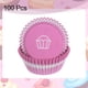 thumbnail image 3 of 100 Contadores de Forros para Cupcakes Rosa y Blanco, Tazas de Cupcake de Tamaño Estándar, Forros de Muffins, Papeles para Hornear, 3 of 6