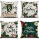thumbnail image 1 of Fundas de almohada decorativas, paquete de 4, diseño de lino y algodón suave, para sofá, dormitorio, silla, asiento de coche, estilo rústico, 45,7 x 45,7 cm., 1 of 5