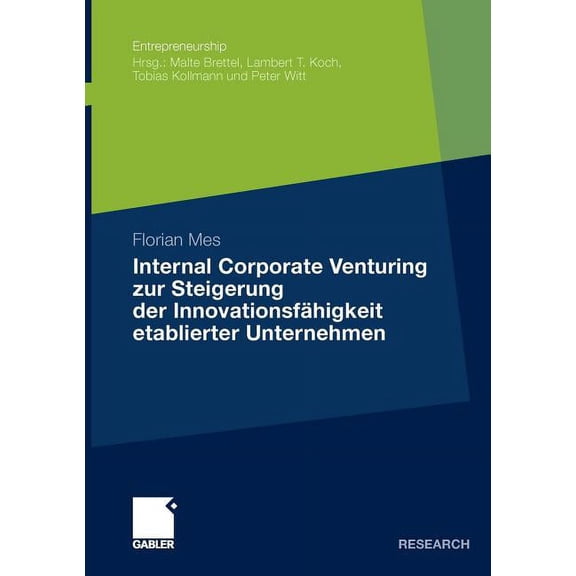 Entrepreneurship Internal Corporate Venturing Zur Steigerung Der Innovationsfähigkeit Etablierter Unternehmen: Ein Konzeptioneller Ansatz, (Paperback)