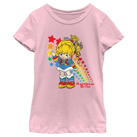 Girl's Rainbow Brite Hello Portrait Graphic T-Shirt