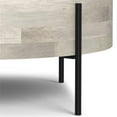 thumbnail image 2 of Pemberly Row Table Basse Tambour Urbain Rond en Bois de Manguier de 38 Pouces de Large, Fini Blanchi Blanc, 2 of 9