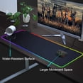 thumbnail image 4 of RGB Gaming Mouse Pad X Large, Black Extended LED Mouse Pad 30% Larger Size(31.5"×11.8"), Anti-Slip Base Computer Keyboard Mouse Mat for Gaming Computer/Laptops/Office Desk, 4 of 7