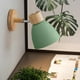 thumbnail image 4 of Aplique LED, lámpara decorativa de fondo, personalizable, moderna, para dormitorio, sala de estar, ajustable, de metal, base de madera, luz cálida, para oficina, 2 niveles,Wsvlmg, 4 of 9
