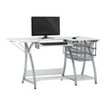 thumbnail image 2 of Sew Ready Pro Stitch Sewing Desk with Folding Top Metal Drawers and Storage Shelves Shilver/White, 2 of 14