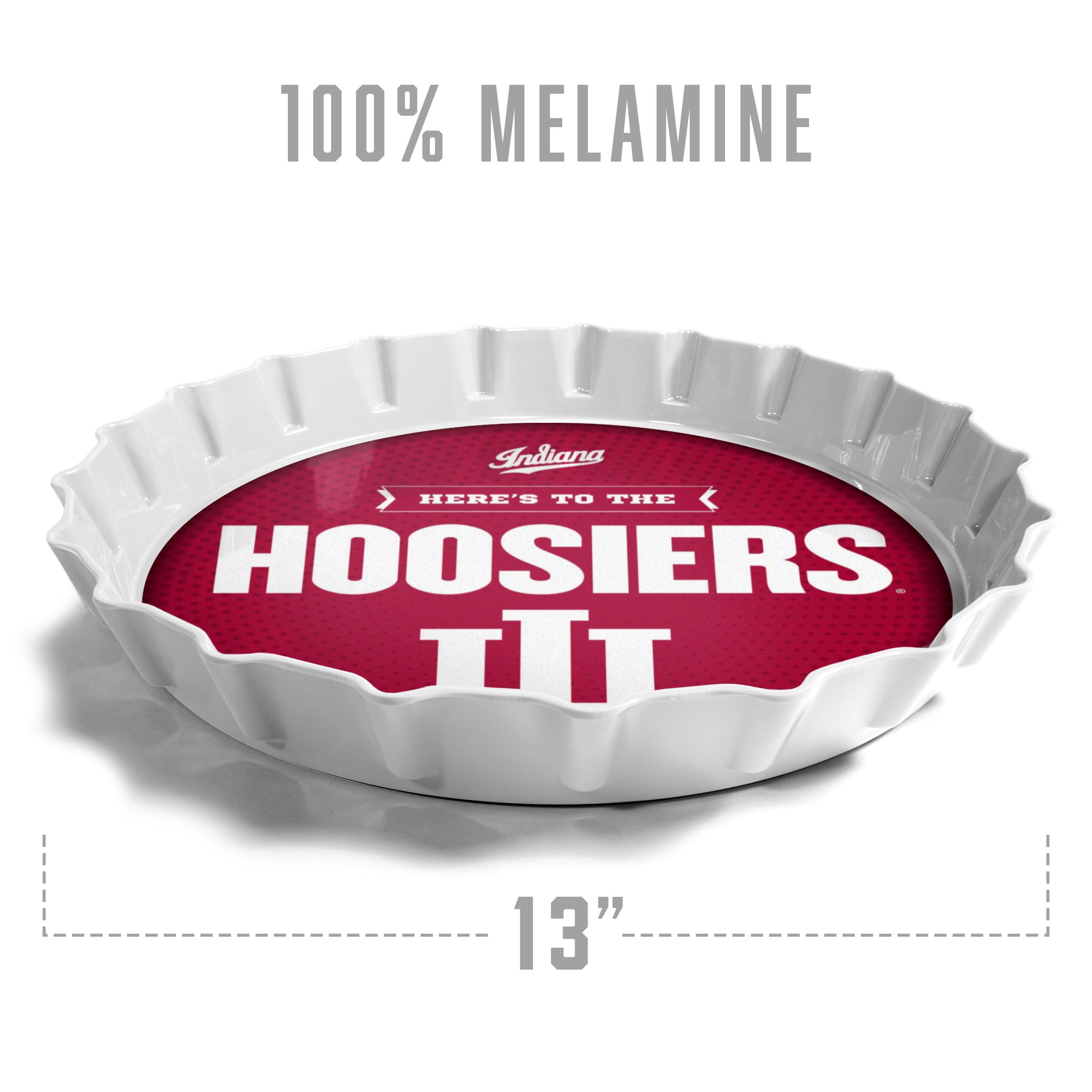 YouTheFan NCAA Indiana Hoosiers Bottle Cap Serving Tray