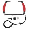 thumbnail image 1 of Underwater Diving Mount, Anti-Slip Silicone Stabilizer with 2 Cold Shoe Mounts, 1/4" & 3/8" Screw Holes, Accessory for Insta360 Action Camera, Red, 1 of 2