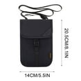 thumbnail image 3 of Herrnalise Passport Bag Multifunctional Hanging Neck Messenger Shoulder Storage Overseas Document Protection Cover Home Decor on, 3 of 5
