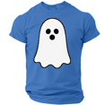 thumbnail image 2 of Halloween Shirts for Men Spider Castle Graphic Short Sleeve Scary T-Shirt Pumpkin Print Crew Neck Cute Vintage Tops M, 2 of 5