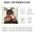 thumbnail image 5 of SHANXI Merry Christmas Cat Throw Pillow Cover,  Winter Holiday Cushion Case Decoration for Sofa Couch 20x20in, 5 of 5