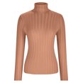thumbnail image 4 of IROINNID Reduced Womens Sweater Turtleneck Pullover Sweater Solid Color Casual Short Length Long Sleeve Sweater Tops, 4 of 8