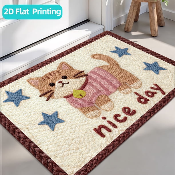 Alfombrilla de baño de diatomita 40x60 cm, gruesa, absorbente, antideslizante, alfombra de baño para el suelo, resistente a las manchas, felpudo de entrada para decoración del hogar