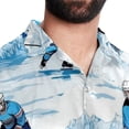 thumbnail image 5 of Ice Hockey Men's Casual Button Down Short Sleeve Hawaiian Printed Summer Beach Shirts, 5 of 6