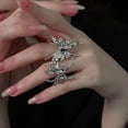 thumbnail image 2 of LYMAYTER Open Ring Finger Band - Personality, AdjUS-CYYLtable, Shiny, Irregular, 2 of 7