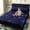 Blue, variant on 3PCS Fitted Sheet Set, Deep Pocket, Tech Grid Pattern, Soft, For Bedroom & Dorm(Purple,Twin)