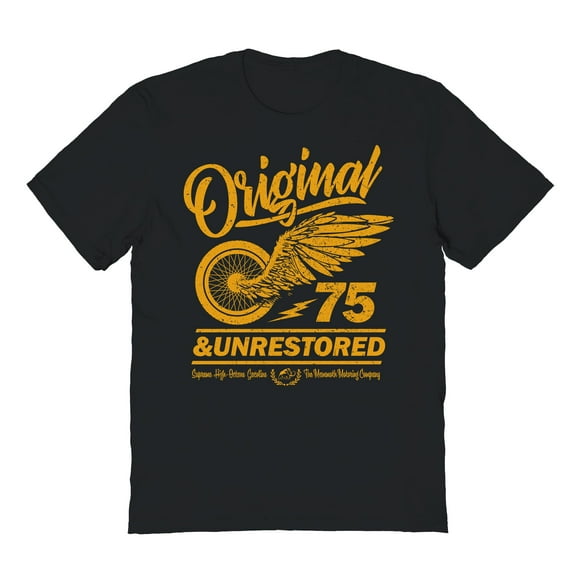 Original & Unrestored High Octane Graphic Black Men's Cotton T-Shirt