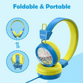 thumbnail image 6 of New Bee Kids Headphones with Microphone Wired Over-Ear Headphone with 85dB/94dB Volume Limited, 6 of 11