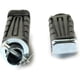 thumbnail image 3 of Moto Black Rear Footrest Foot Pegs Pedals Left & Right Motorcycle Rubber Foot Spikes for Yamaha YBR, 3 of 5