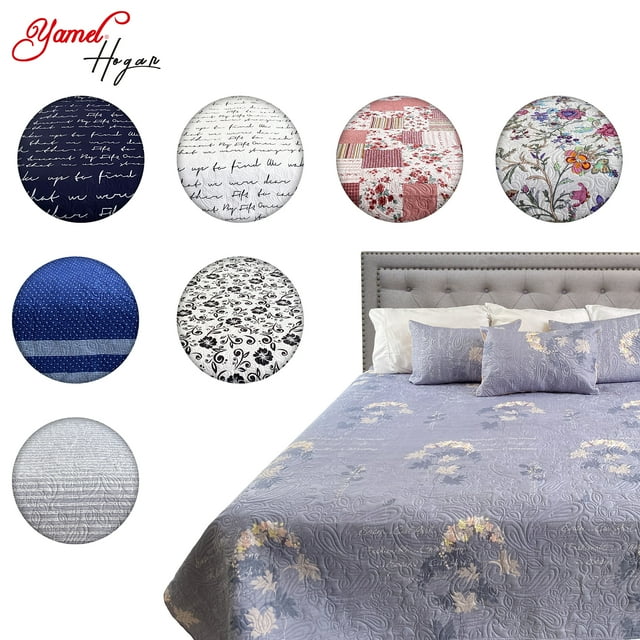Colcha King Size Doble Vista Estampada Yamel