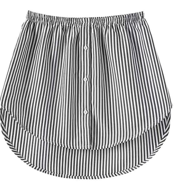 Shirt Extenders Layering Fake Top Lower Sweep Shirt Extender Asjustable Mini Skirt For Women