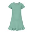 thumbnail image 5 of Girls Summer Dresses Size 7-8 Sleeveless Gradient Sundress Cute Round Neck Short Sleeve Dresses Holiday Cover Up Dress, 5 of 6