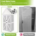 thumbnail image 6 of Aivituvin Outdoor Storage Cabinet, Wood & Metal Frame Garden Storage Shed with Waterproof Plastic Roof, Adjustable Shelves, Raised Base, Weather-Resistant Tool Shed for Backyard, Patio & Lawn, 67.5"H, 6 of 8