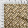 thumbnail image 2 of oneOone Cotton Flex Brown Fabric Asian Block Floral Sewing Craft Projects Fabric Prints By Yard 40 Inch Wide, 2 of 4