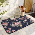 thumbnail image 3 of Washable Rubber Colorful Floral Dish Drying Mats for Kitchen Counter Home Large Coffee Bar Pad Accessories and Decor for Utensils Stemware 19.5''x12'', 3 of 7