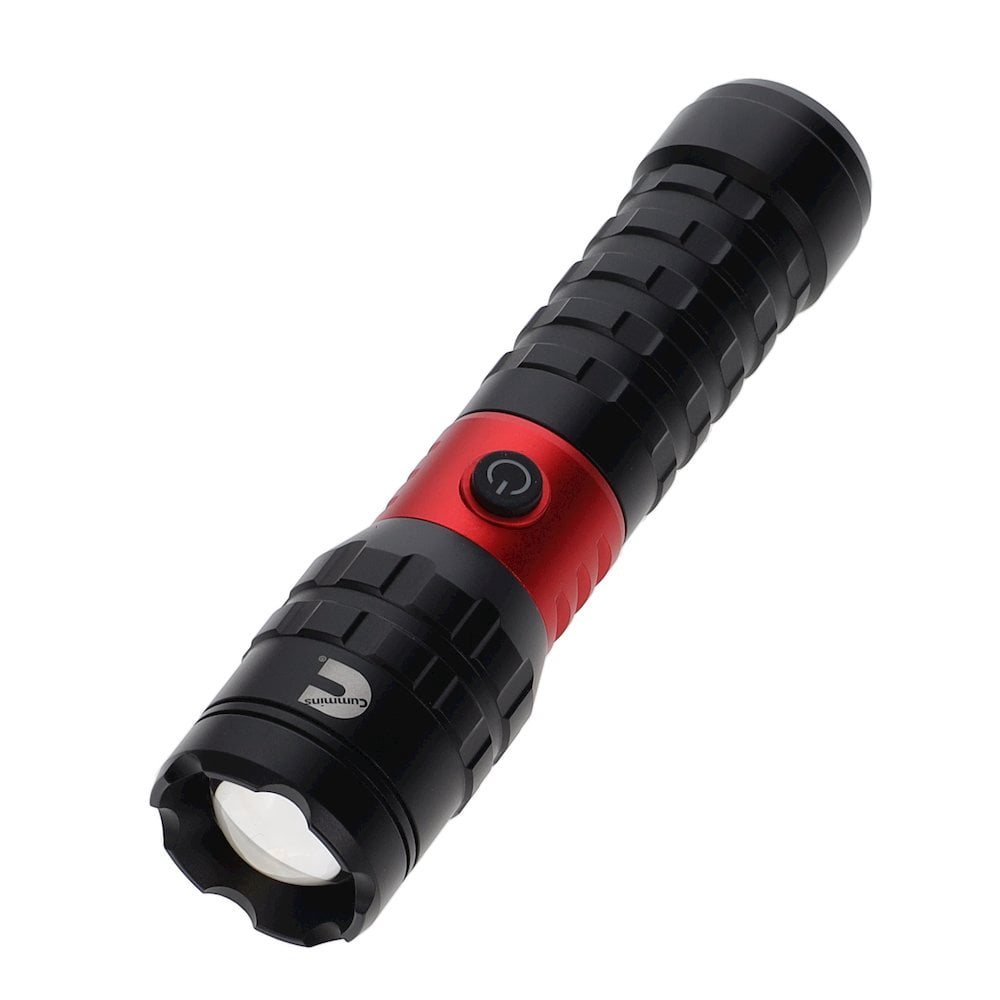 Cummins CMN35360 Pro Series Piston Extendable Rechargeable Flashlight 2000 Lumen LED Multiple Light Modes Plus Power Bank