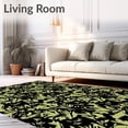 thumbnail image 2 of ODIKA 4'x6' Machine Washable Non-Slip Area Rug, Enchanted Forest Mystical Dreamy Magical Whimsical Charming High Traffic Rug, Black, 587100, 2 of 7