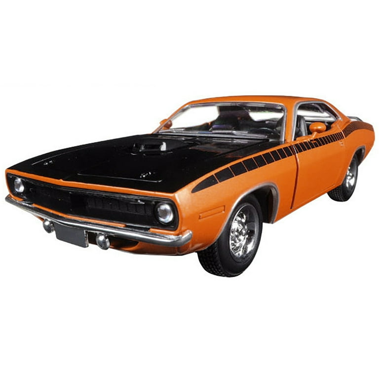 New Ray 71875 1970 Plymouth Cuda Orange with Black 1/24