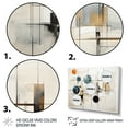 thumbnail image 3 of Designart "Beige Minimalist Collage II" Abstract Collages Floater Framed Wall Art Print, 3 of 7