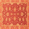 thumbnail image 1 of Ahgly Company Indoor Square Oriental Orange Traditional Area Rugs, 7' Square, 1 of 4