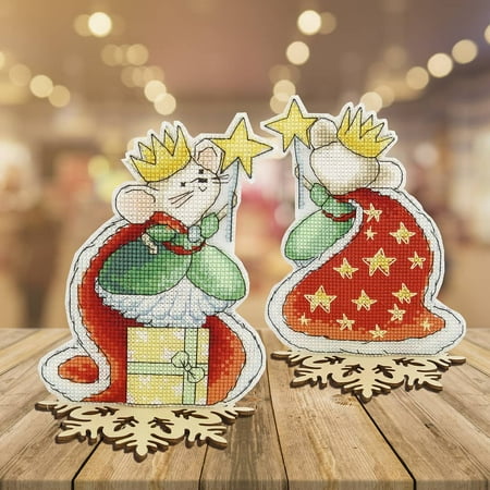 UPC: 4823069641719 | T-58C Counted cross stitch kit Crystal Art Fairy Tale. Mouse