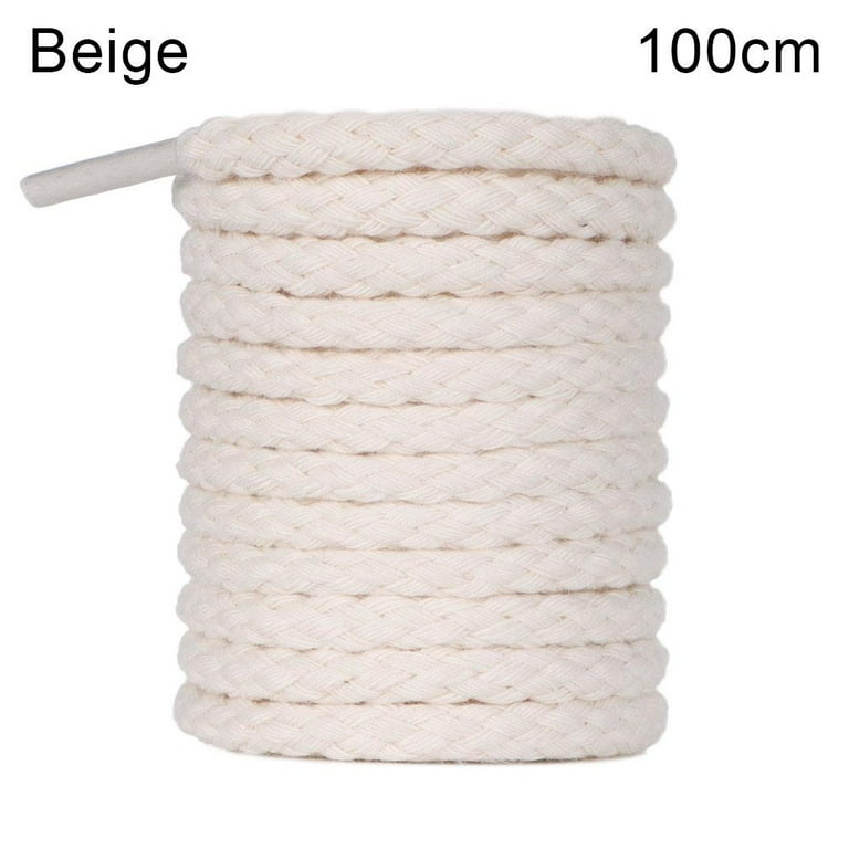 White shop cotton shoelaces