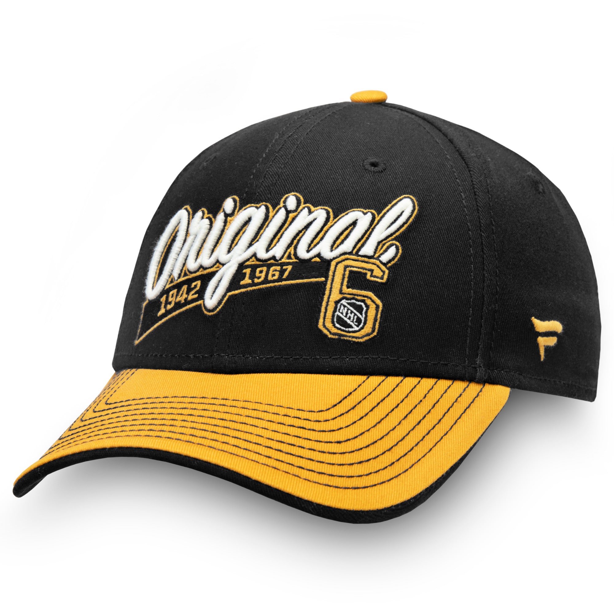 Gold NHL Original Six Flex Hat 