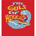 thumbnail image 2 of The Gulf of Mexico Surfer Youth Red Crew Neck Short Sleeve Tee-Medium, 2 of 4